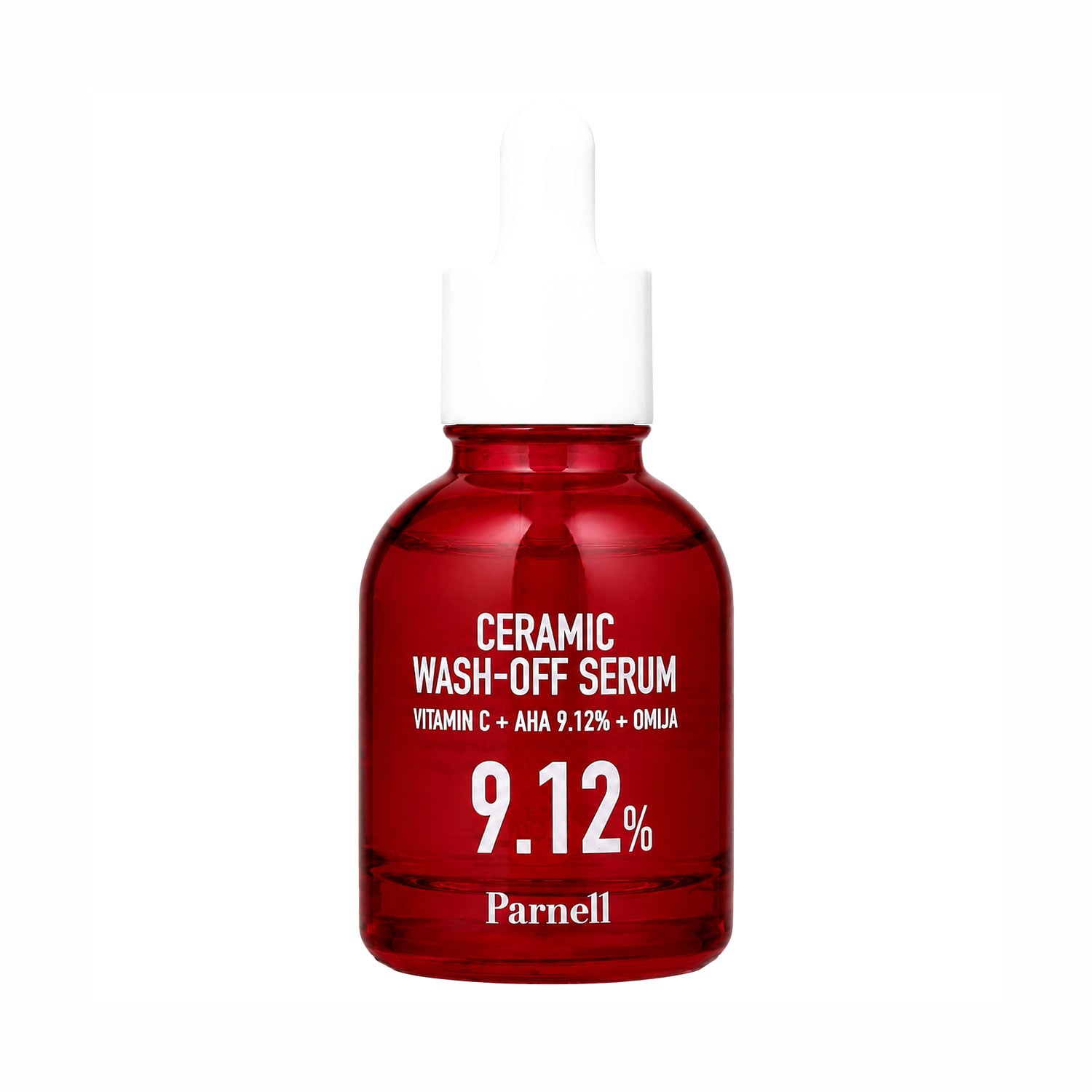 Очищувальна сироватка для обличчя Parnell Vitamin C + AHA 9.12% + Omija Ceramic Wash-Off Serum, 30 мл